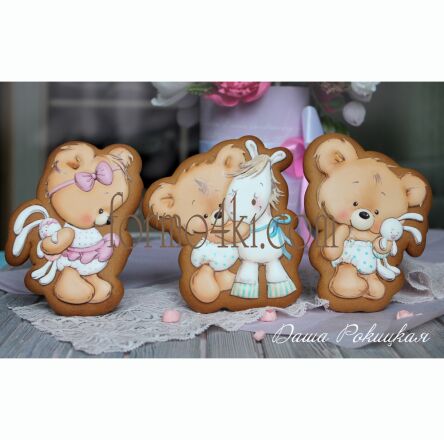 Набор №212 * Мишутка с любимой игрушкой, для девочки * (596-395)