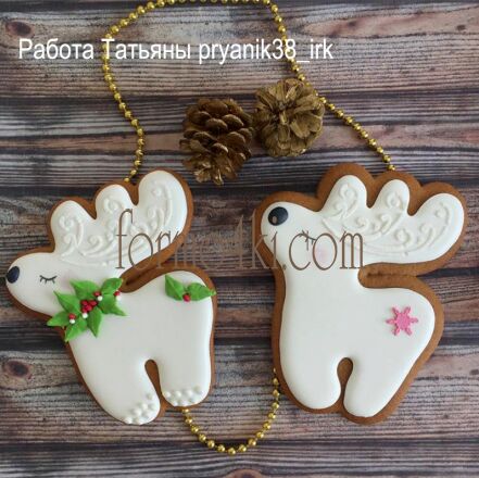 Набор №125 (Олень,рога,снежинки )(492-239)