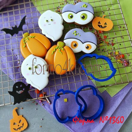 Набор форм "Halloween -тыква, глаза, привидение "( Форма №1360 )