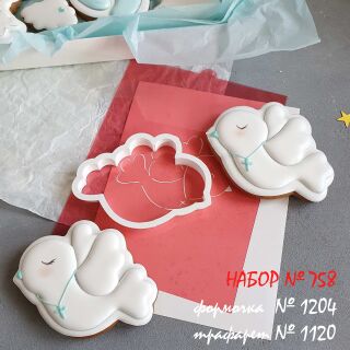 Набор №758  Птичка на крестины (1204-1120)